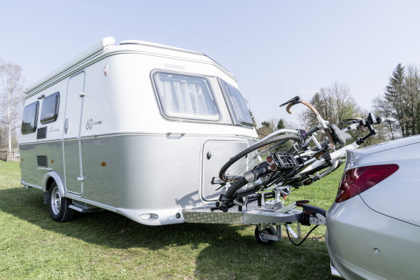 bike rack while towing caravan